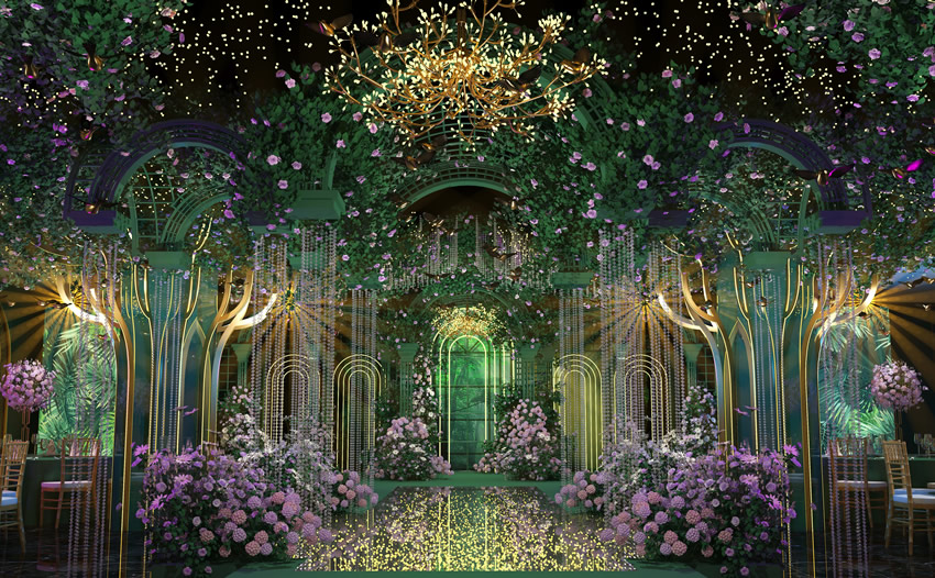 温岭奇妙森林婚礼堂效果展示